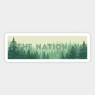 The National Band Logo Forest Sticker